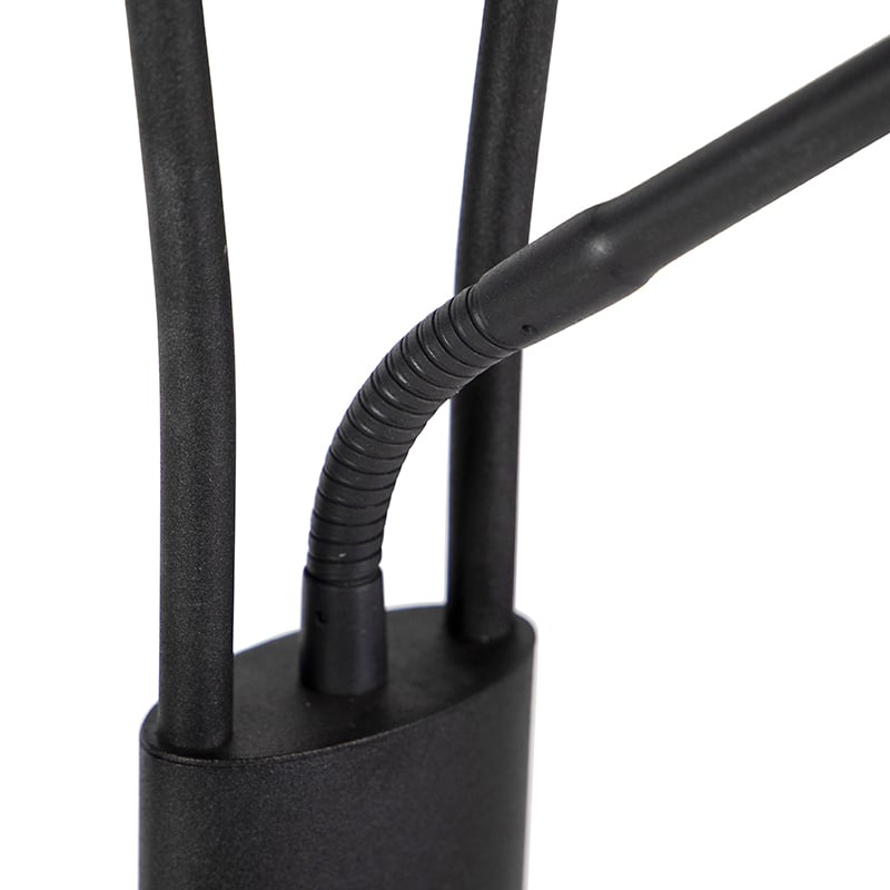 Lampadaire moderne noir avec LED - LEXUS