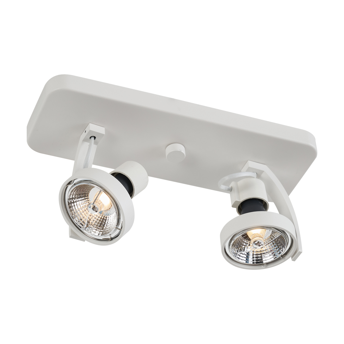 Foco de techo de diseño blanco GU10 70mm 2-luces ajustable - Vo