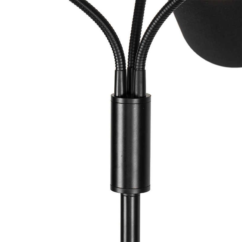 Moderne Stehlampe schwarz 3-Licht - Carmen