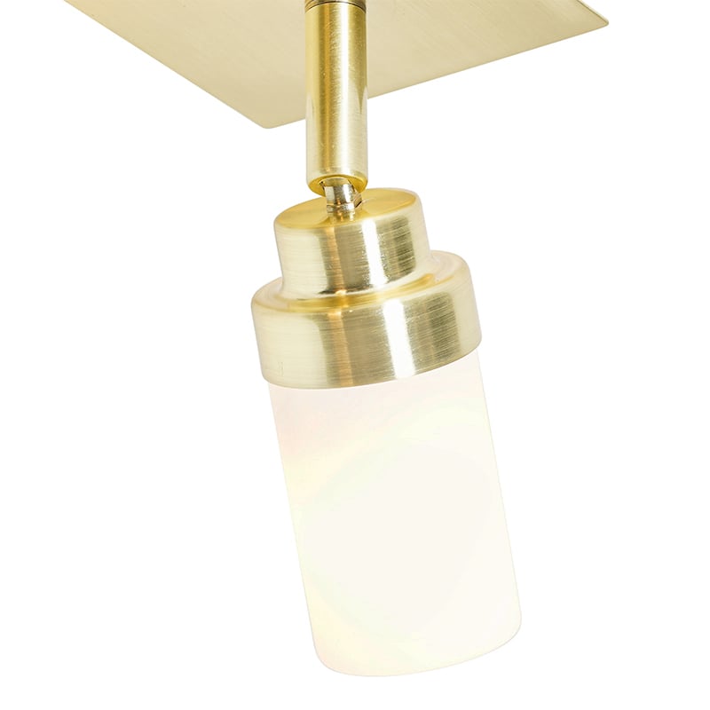 Spot de salle de bain moderne en laiton 2 lumières IP44 - Japie