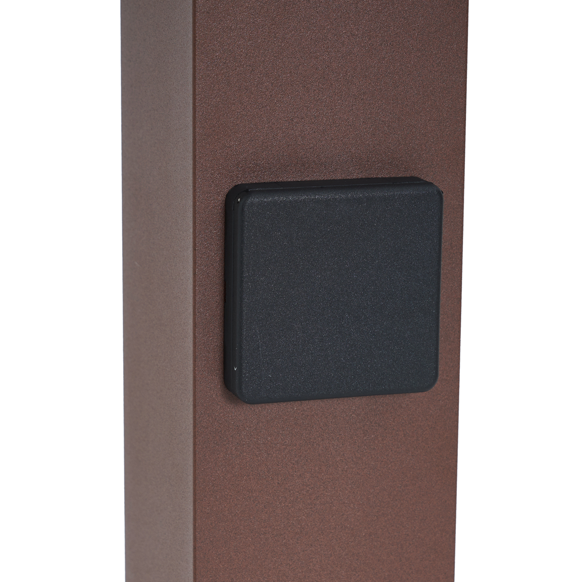 Industrielle Außenleuchte Rostbraun mit Rauchglas 50cm mit Dämmerungssensor - Dänemark