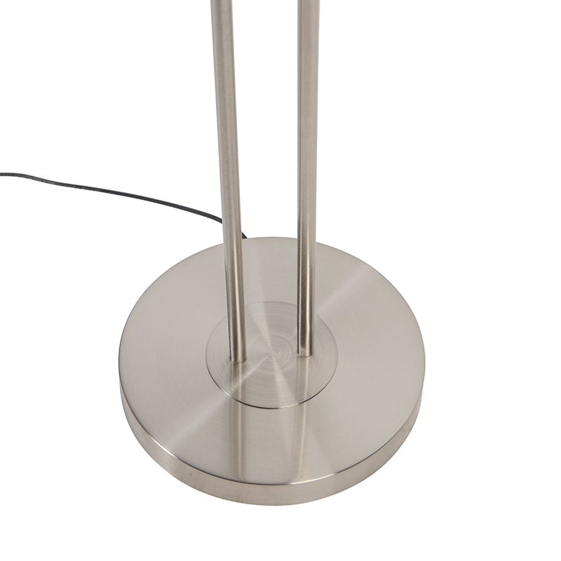 Modern floor lamp steel incl. LED with reading arm - Ibiza
