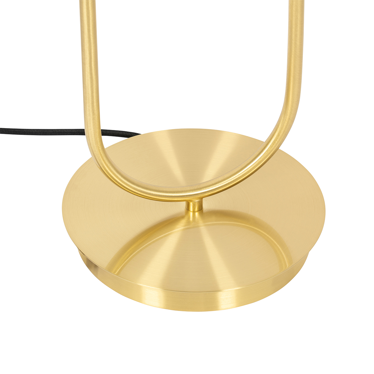 Lampada da tavolo Art Déco oro con vetro 2 luci - Laura