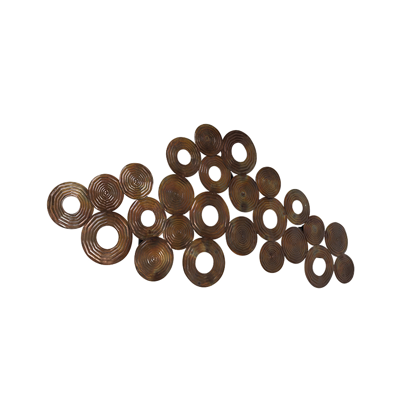 Lámpara de pared Art Deco cobre 138 cm - Circles