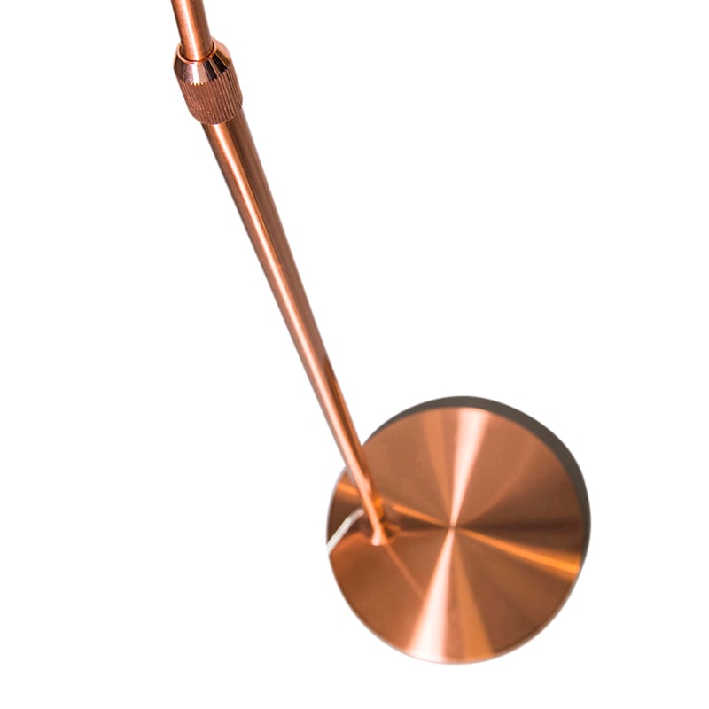 Modern smart arc lamp copper incl. A60 Wifi Arc Basic