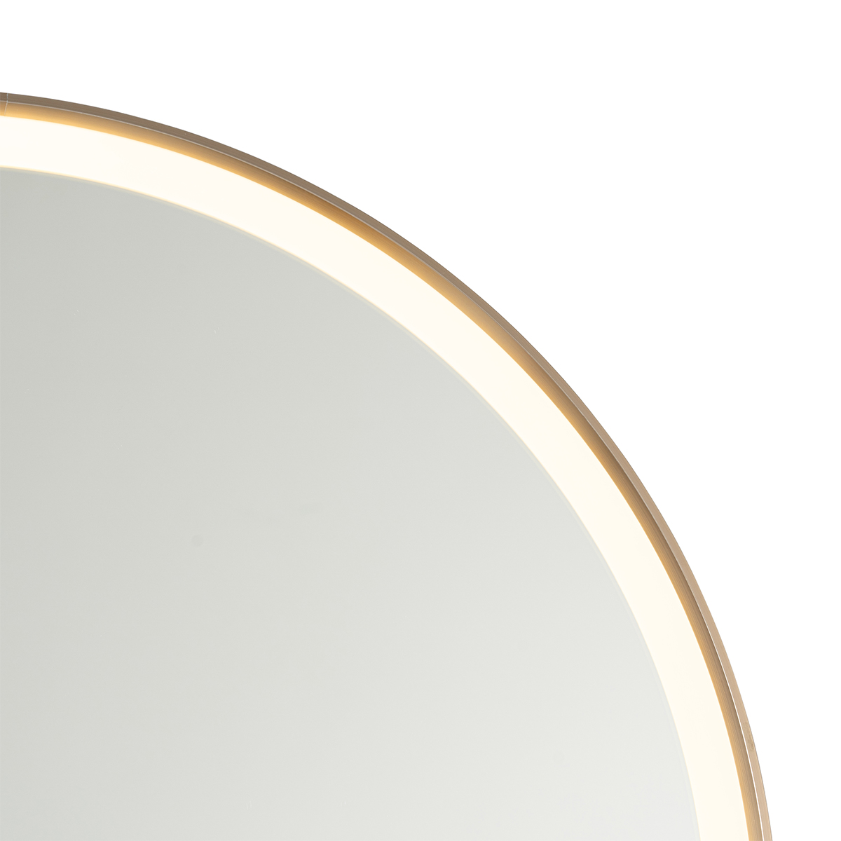 Bathroom mirror rose gold 70 cm incl. LED with touch dimmer Miral