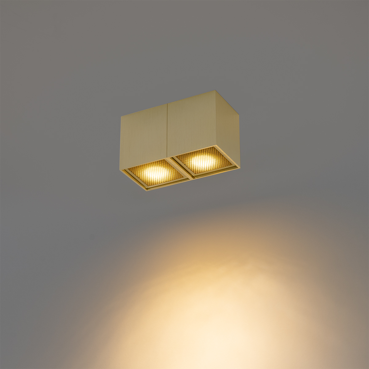 Foco de diseño dorado 2 luces - Qubo Honey