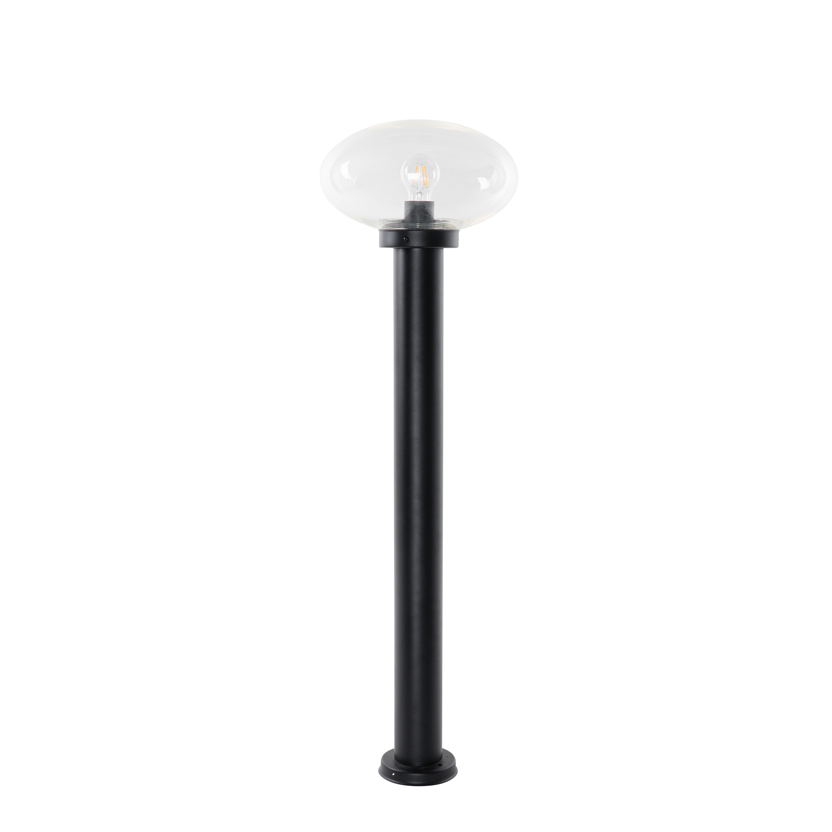 Farola moderna de exterior negra 100 cm - Elly