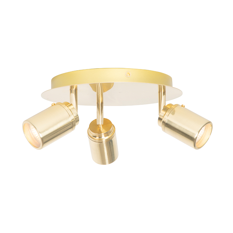 Spot de salle de bain moderne en laiton 3 lumières IP44 - Ducha