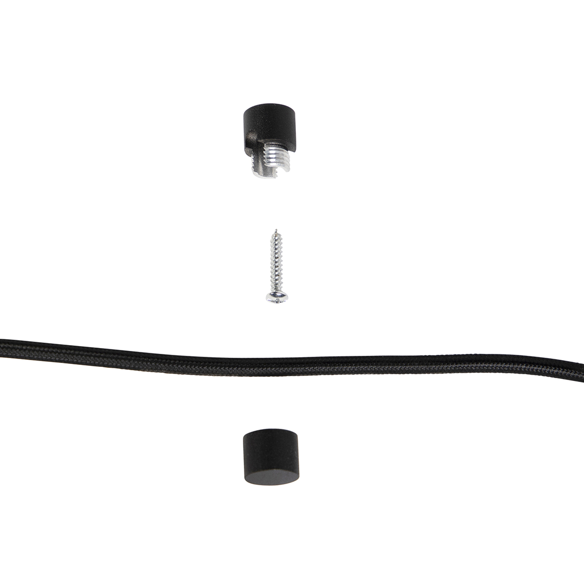 Pendant Light Black with Plug Incl. PS160 Gold Dimmable - Cavalux