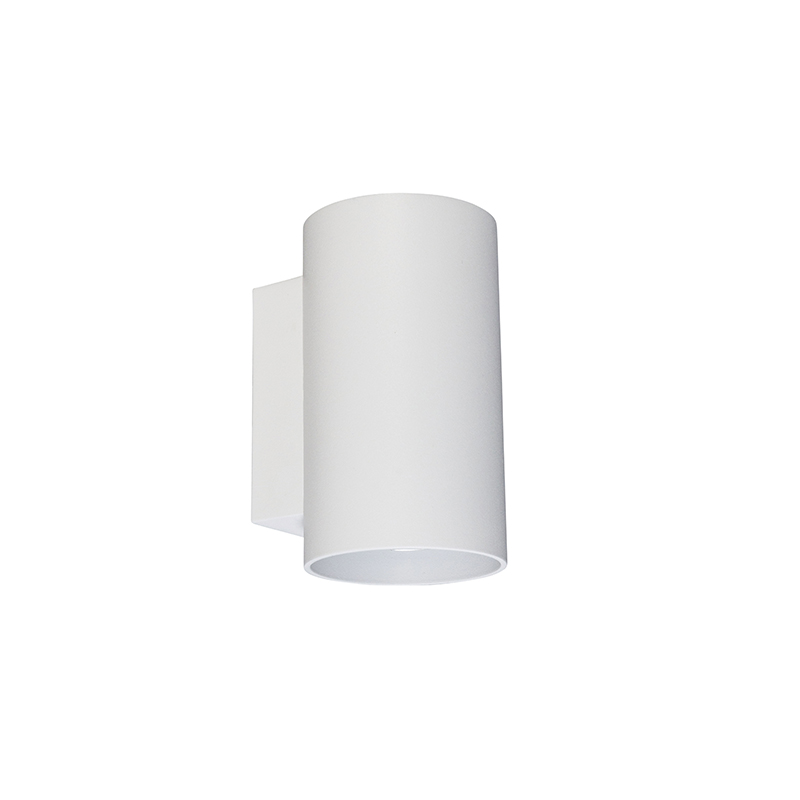 QAZQA Coen - Applique Murale - 2 Lumière - L 26 Cm - Blanc - Rustique