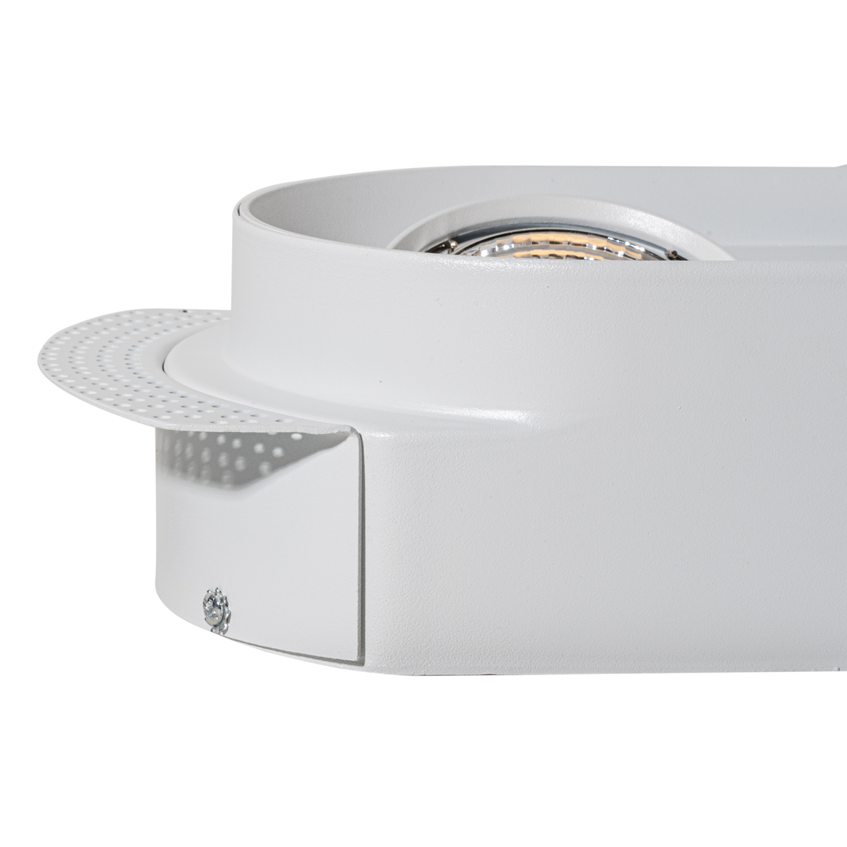 Juego de 6 focos empotrables redondos blancos GU10 70mm 2-luces - Hubs