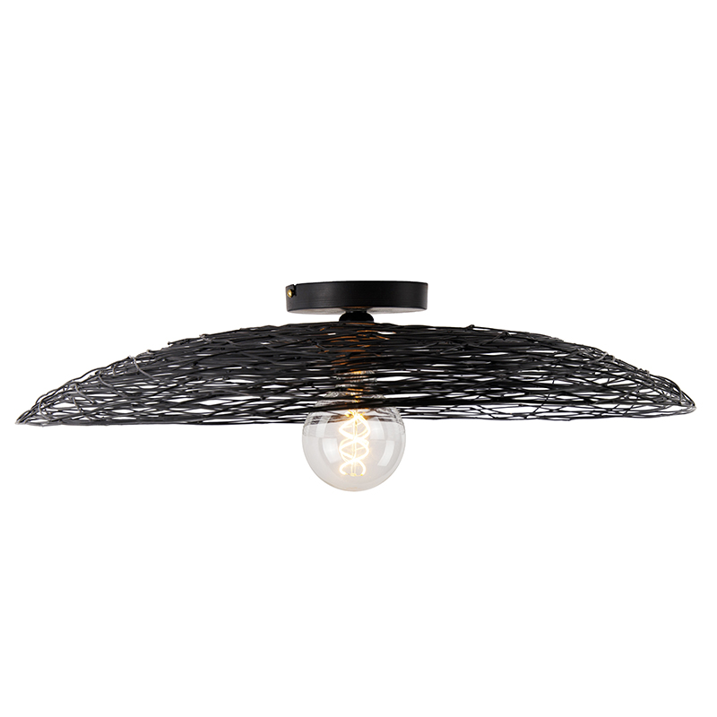 Orientalische Deckenleuchte schwarz 60 cm - Glan