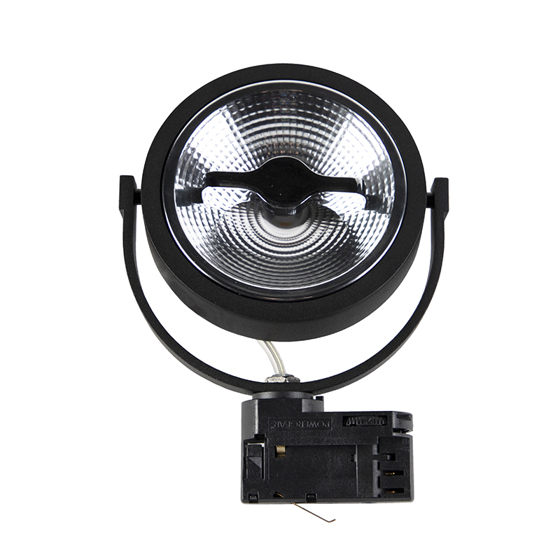 Black Track Spot for 3-Phase Track GU10 111cm - 3-Phase Expert