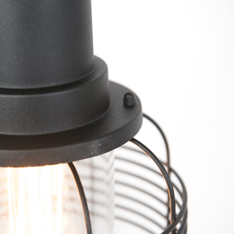 Rustic Outdoor Hanging Lamp Black IP44 - Guardado