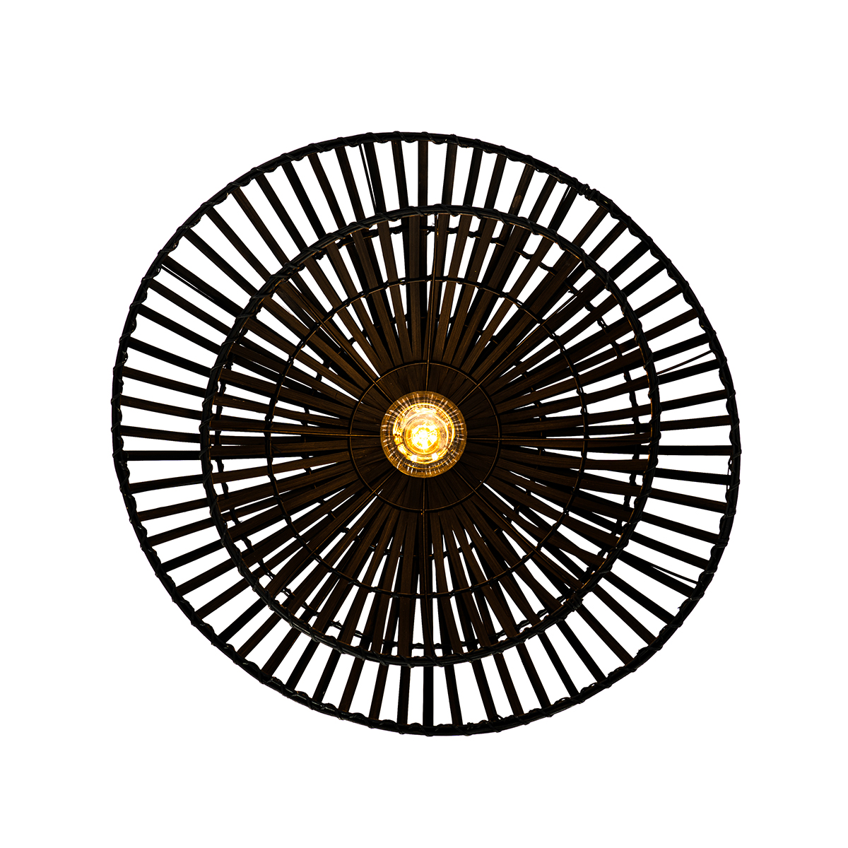 Plafón oriental de bambú negro 62 cm - Pua