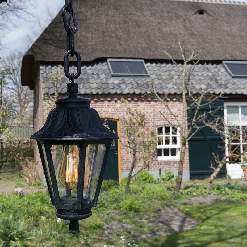 Rural Outdoor Hängelampe schwarz IP44 - Anna