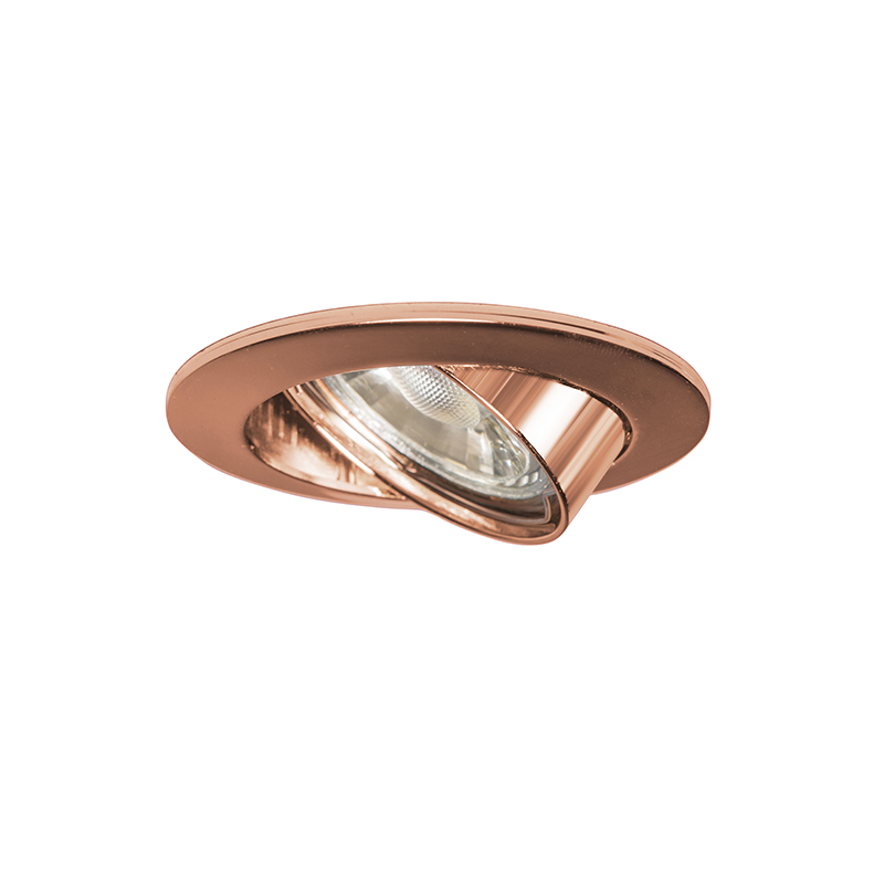 Faretto LED Incasso Rame 8W GU10 Orientabile - Lampada Rotonda Con Diffusore, 620 Lumen, 150°, Per Cartongesso, Cucina, Negozio, 3 Temperature Colore - 5