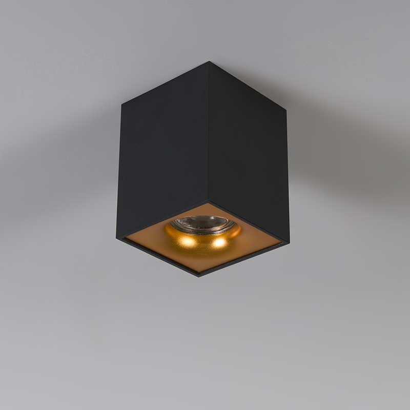Modern Spotlight Black with Gold - Quba delux