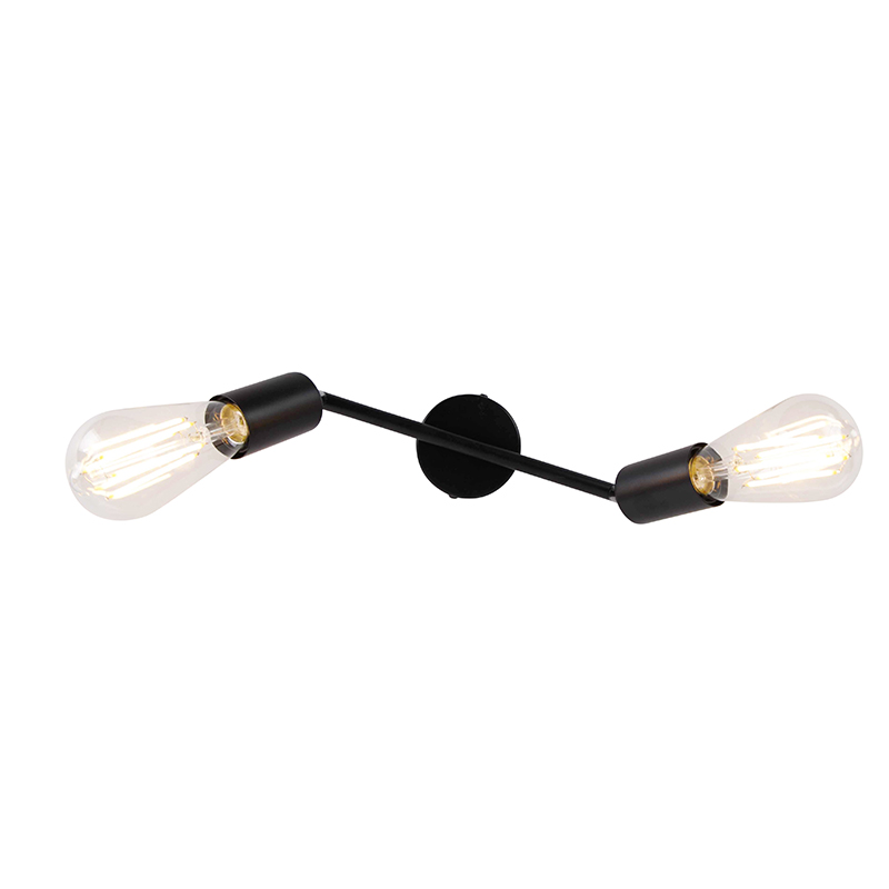 Modern Black Spotlight 2-Light Adjustable - Facil