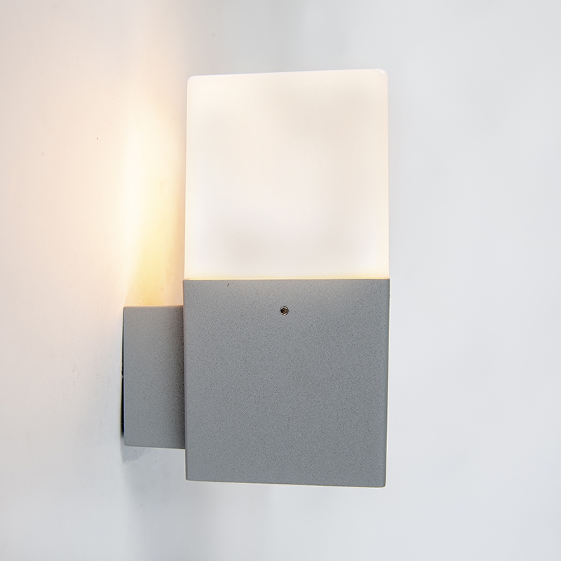 Lampada da parete per esterni moderna grigia IP44 - Denmark