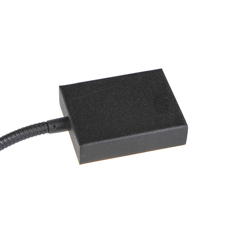 Lampada da terra uplighter quadrata nera braccio lettura JAZZY