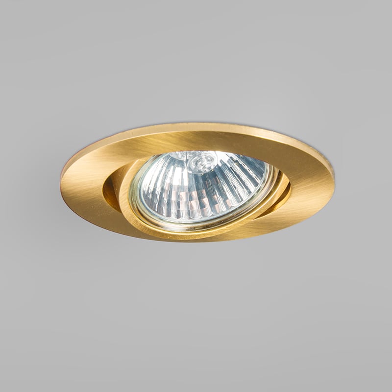 Set of 10 Recessed Spotlight Gold - Cisco