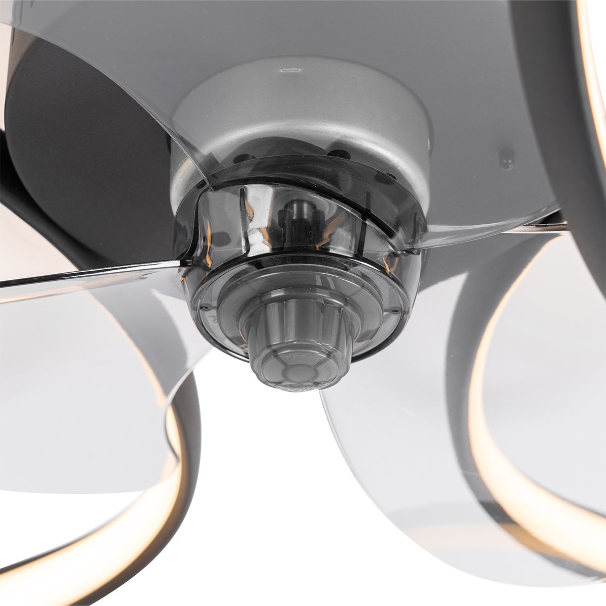 Ceiling Fan Black 55cm incl. LED Dimmable with Remote Control - Mandy
