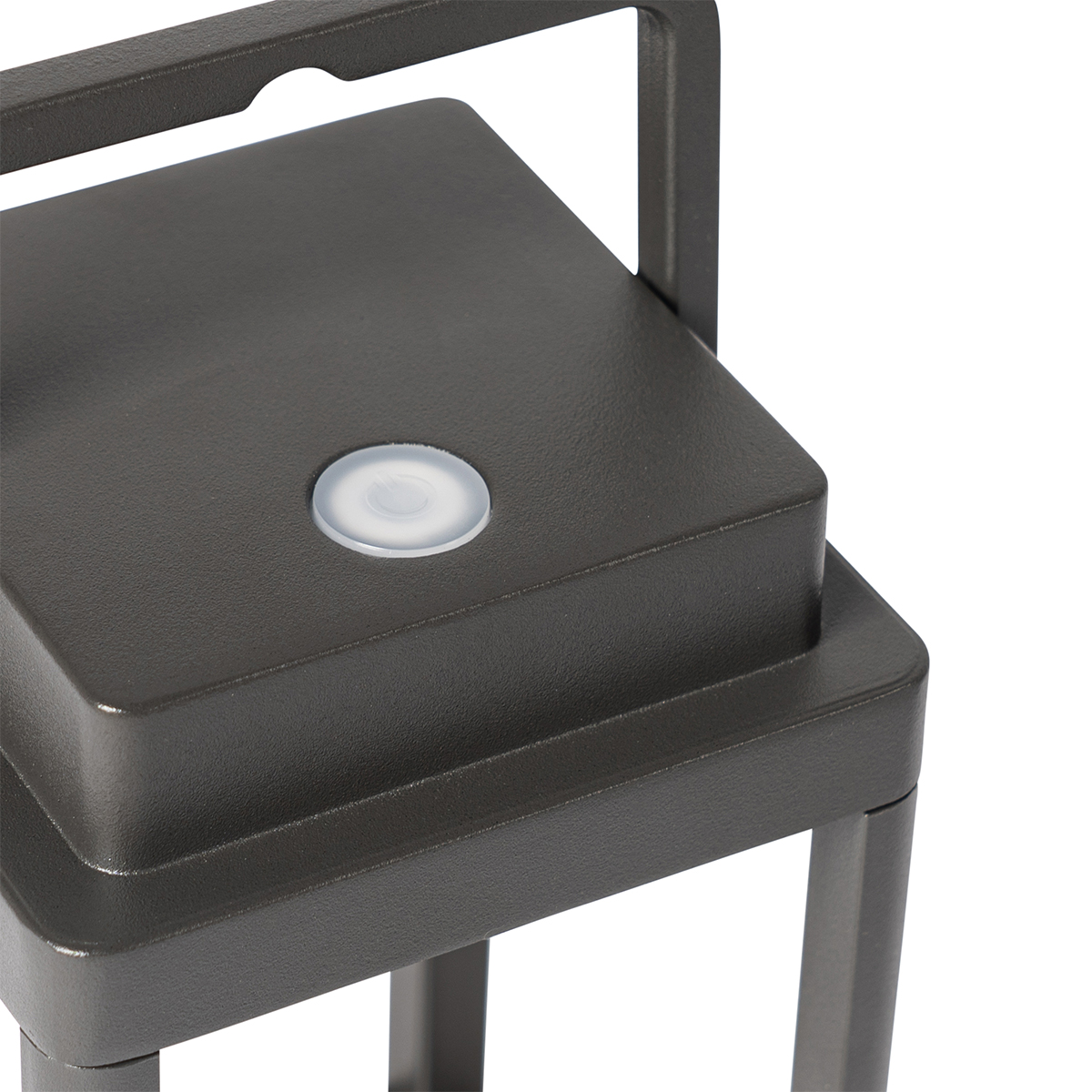 Lámpara de mesa de exterior gris oscuro con LED recargable - Yara