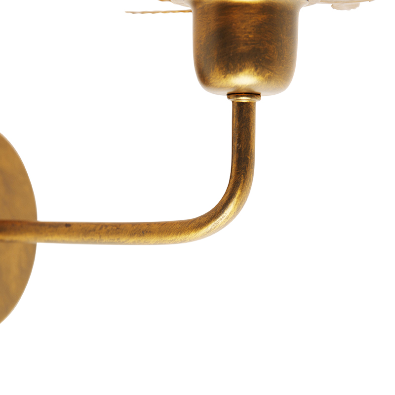 Vintage Wandleuchte Gold - Botanica