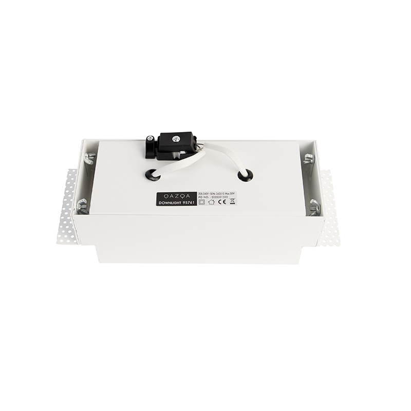 Recessed Spot Light White GU10 Swivel and Tilt Trimless 2-Light - Oneon