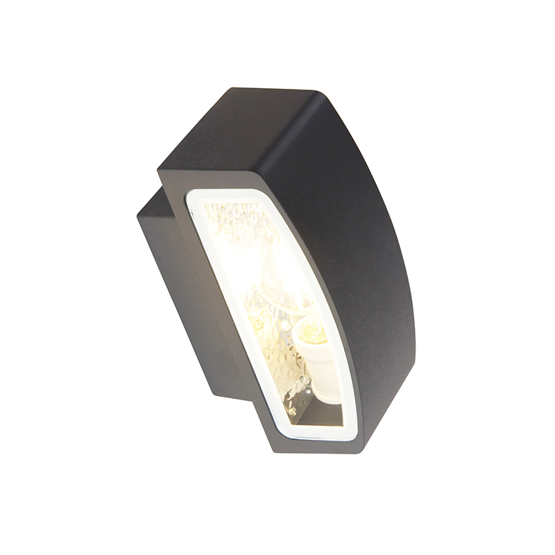 Modern Graphite Outdoor Wall Light 14.3 cm IP44 - Latina