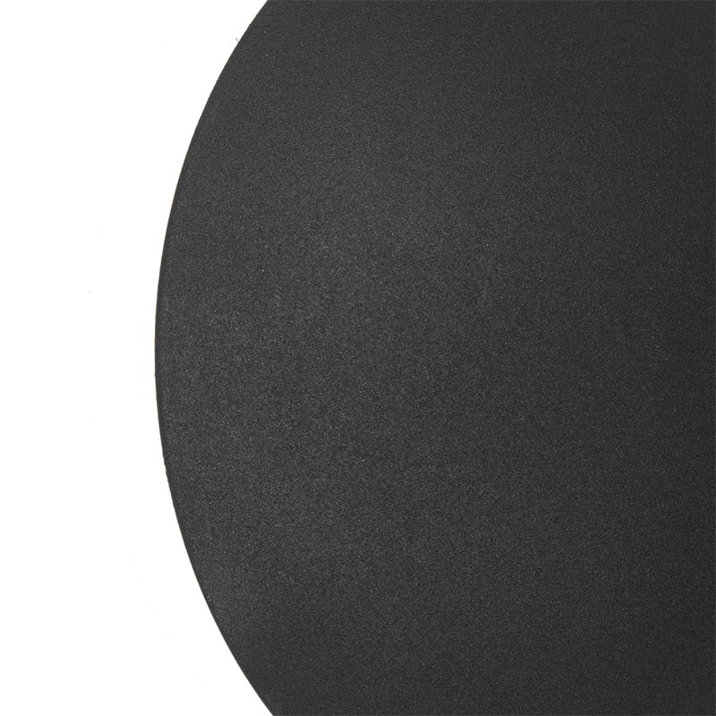 Lampada da parete moderna nera con oro - Sunrise