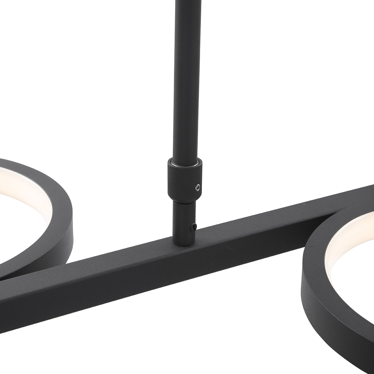 Lámpara colgante moderna negra con LED regulable en 3 pasos 3 luces - Vivé