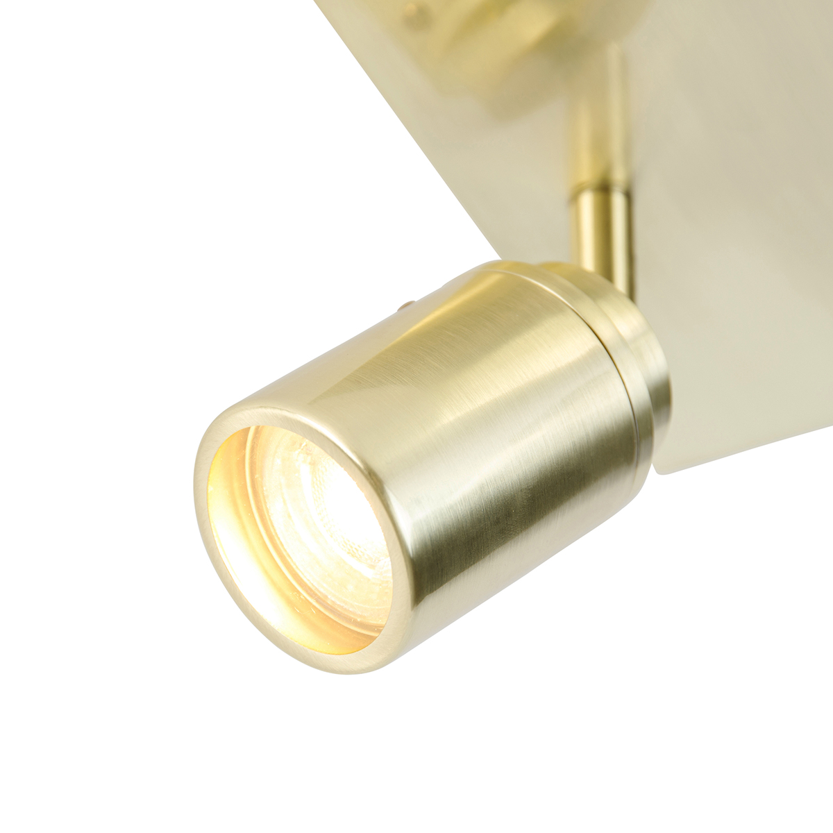 Foco moderno de baño latón cuadrado 2 luces IP44 - Ducha