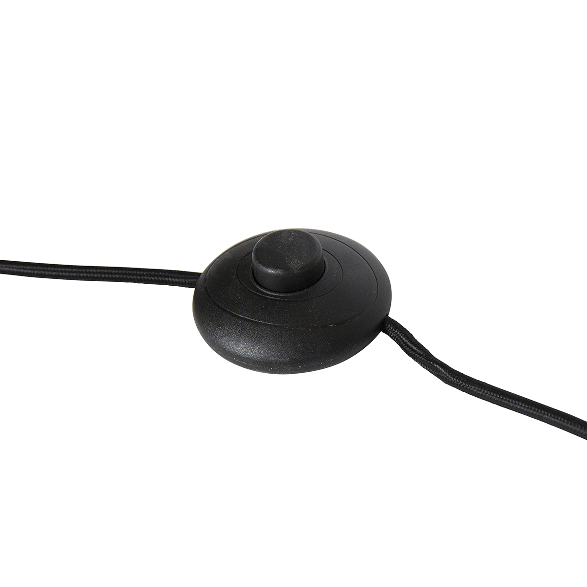 Design-Stehlampe Schwarz mit Gold 3-flammig - Sinem
