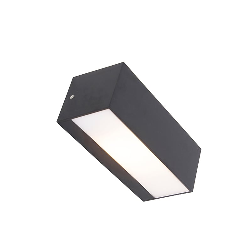 Lampada da parete moderna nera IP65 - Houks