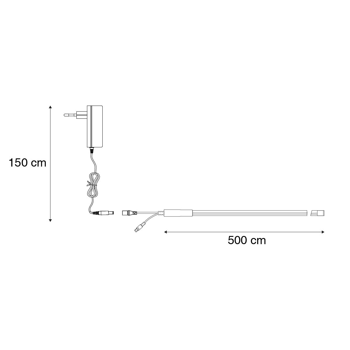 Tira LED regulable 5 metros RGBW 20W 1600LM 3000K