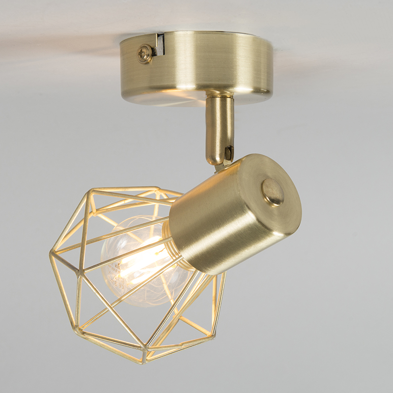 Set of 2 Art Deco Spot Brass Swivel and Tiltable - Mosh
