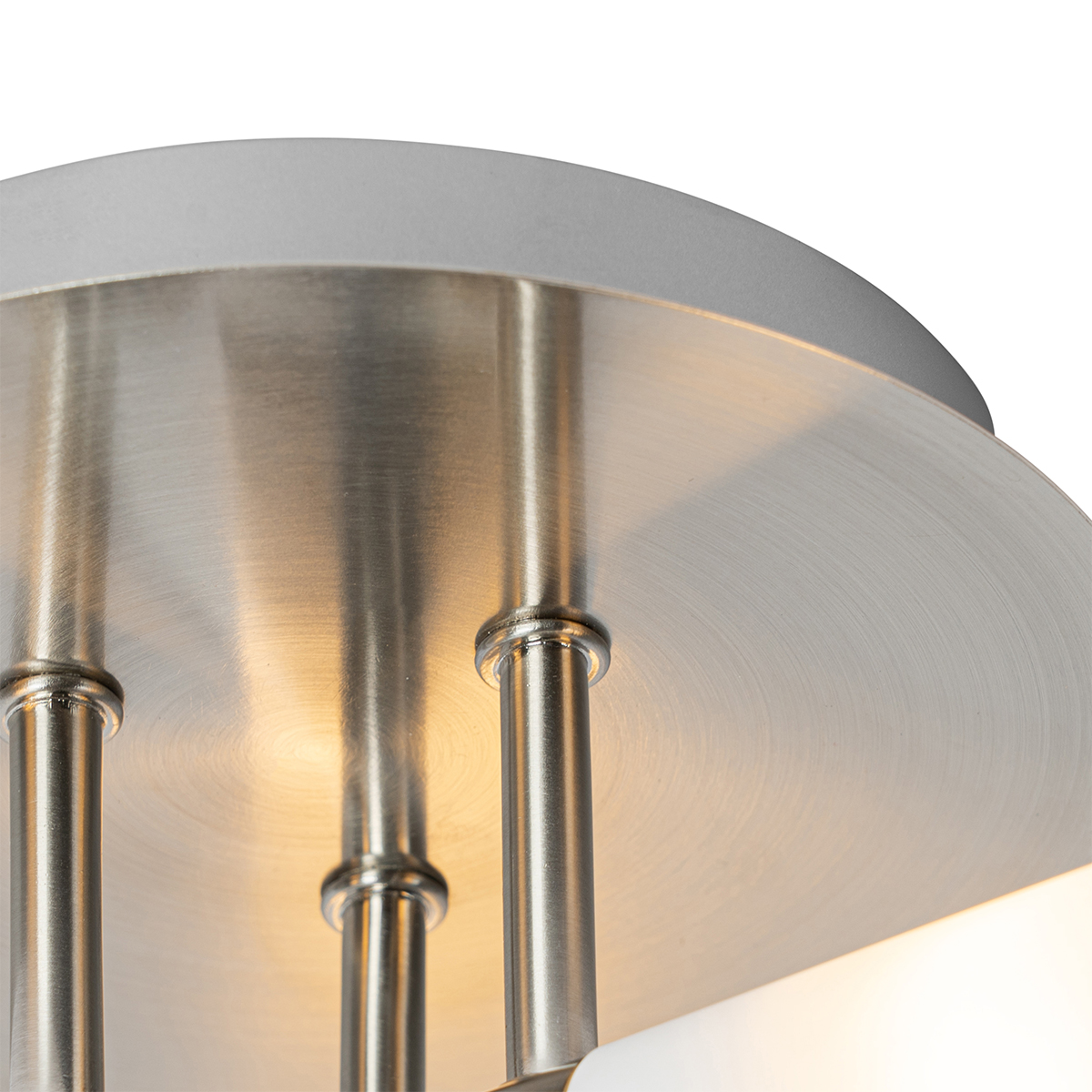 Modern bathroom ceiling lamp steel 3light IP44 Bath