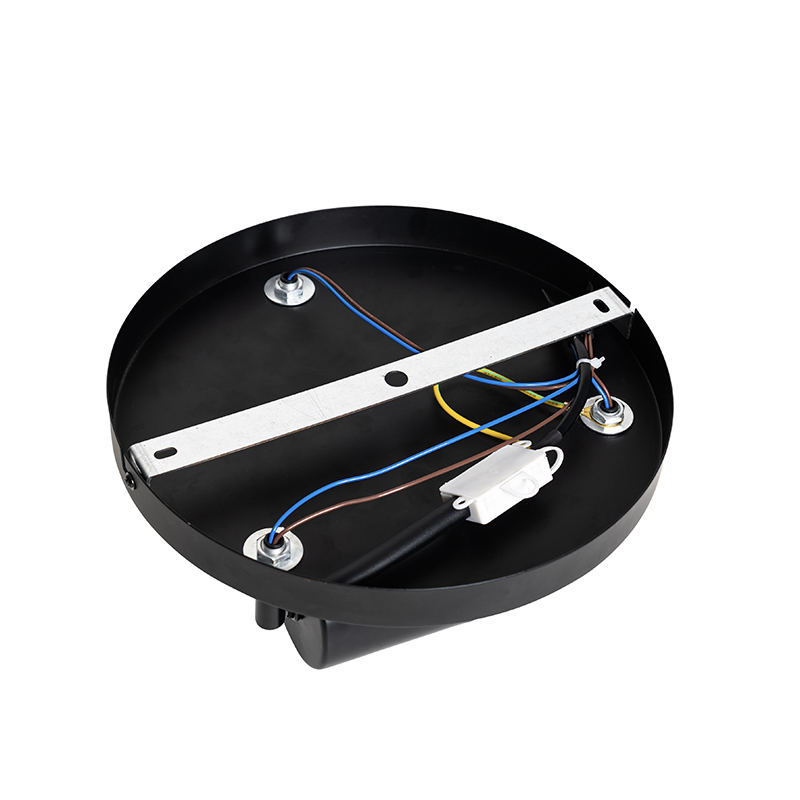 Modern Black Adjustable Round Ceiling Light 3-Light - Java