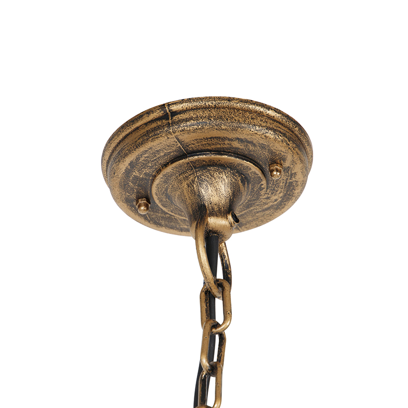 Classic Outdoor Pendant Light Antique Gold IP44 - Capital