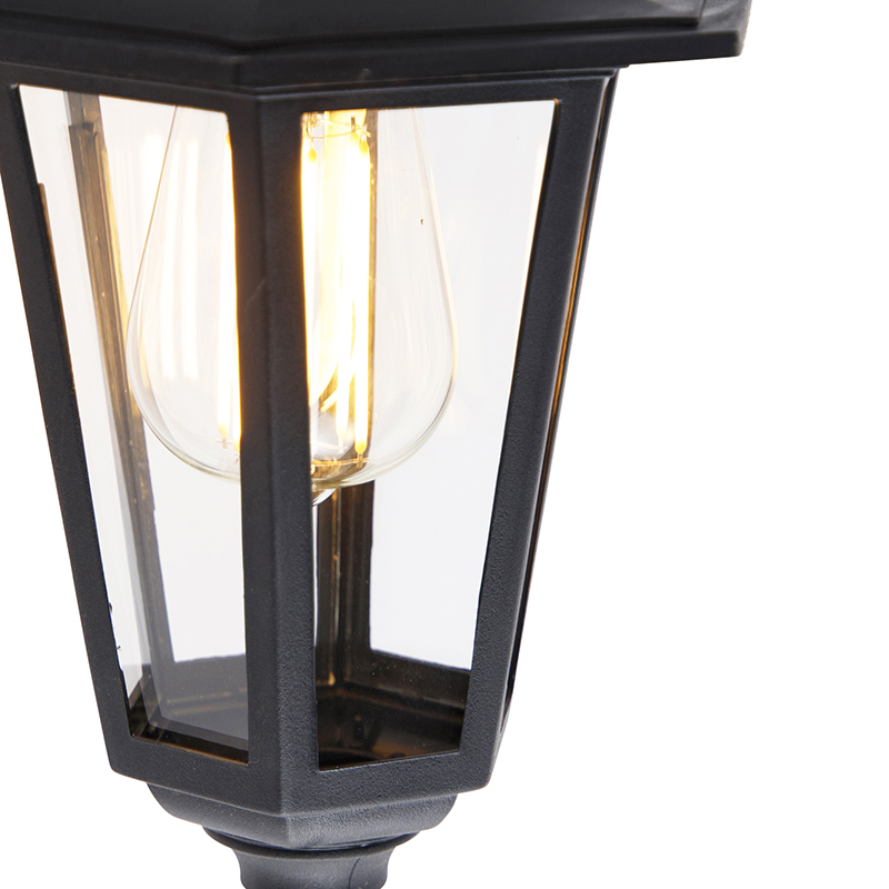 Classic Outdoor Wall Light Black IP44 - New Haven
