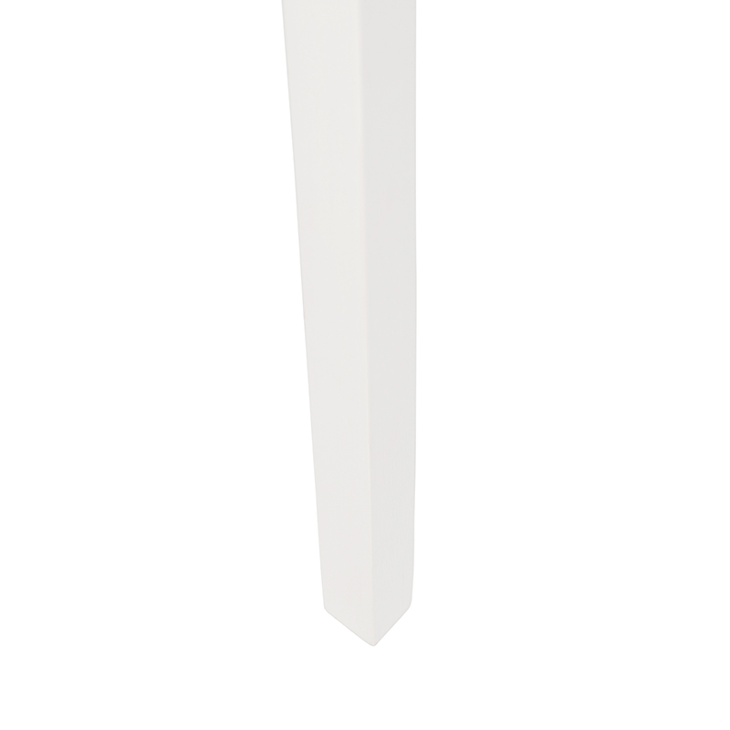 Lámpara de pie trípode madera blanca con pantalla blanca 50 cm - Puros
