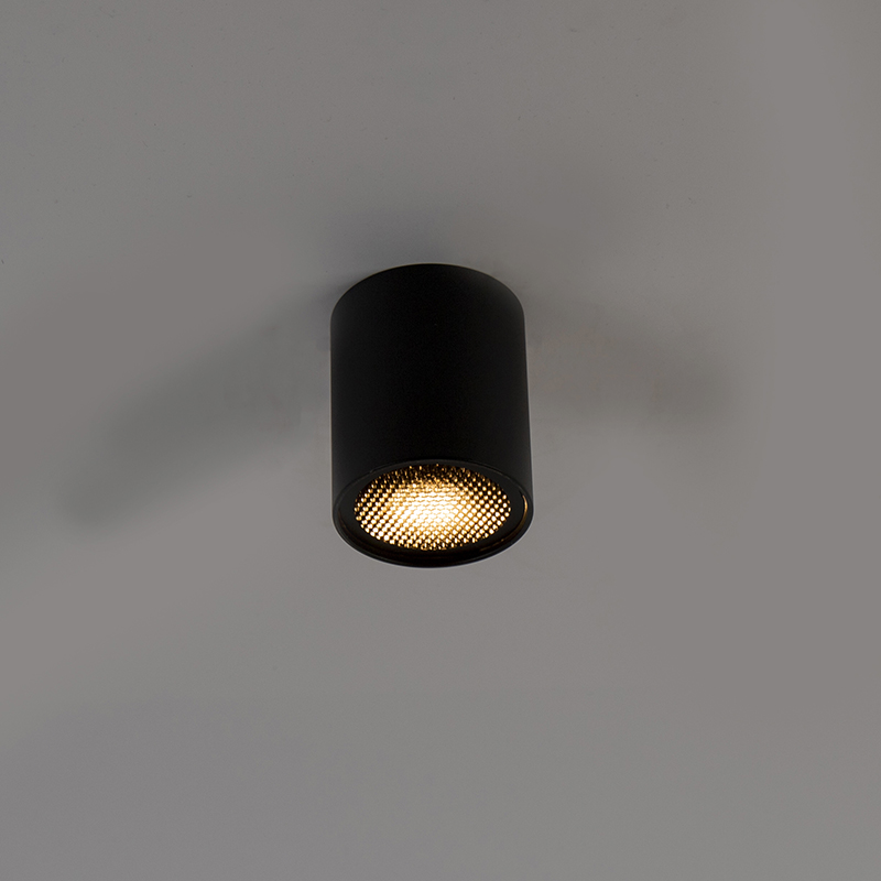 Design-Aufbaustrahler schwarz GU10 50mm - Tubo Honey