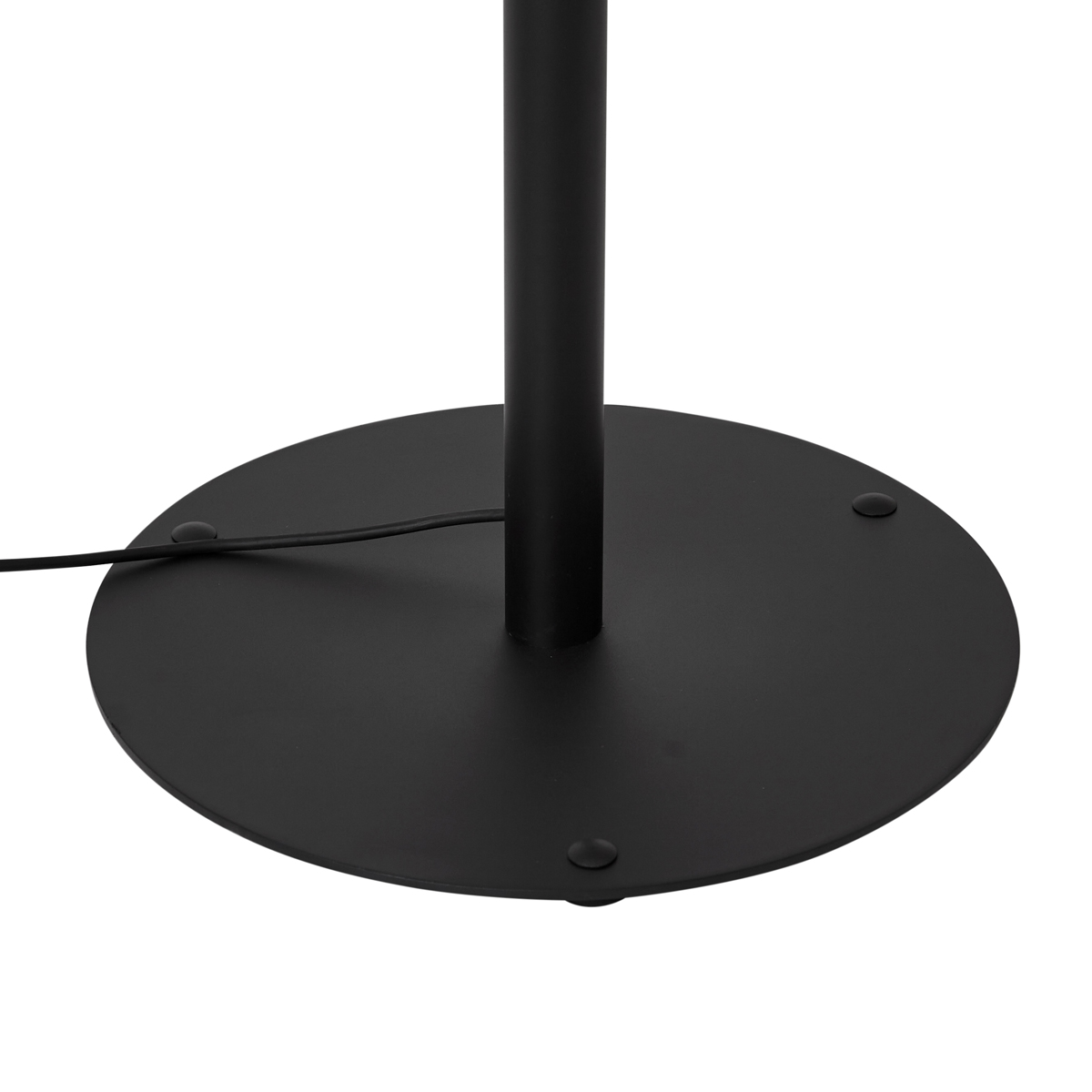 Modern Outdoor Floor Lamp Black with White Shade IP44 - Mississippi