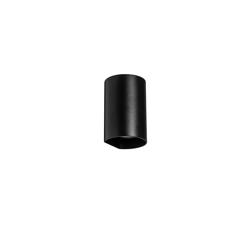 Design Wall Lamp Black Round GU10 50mm - Sabbir