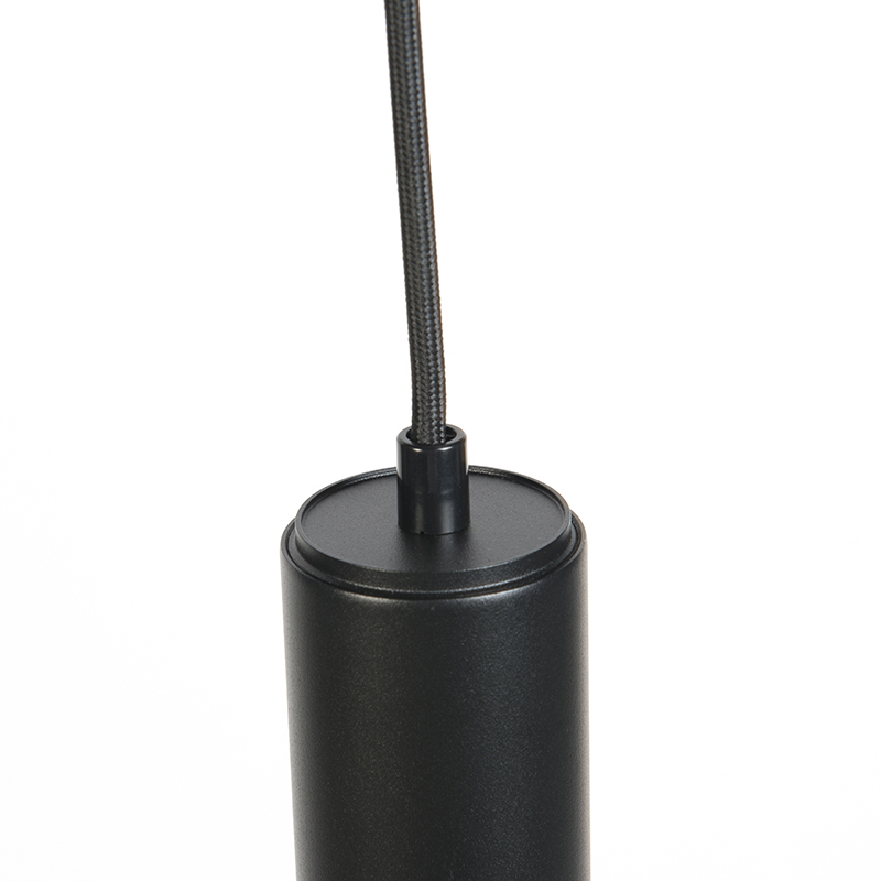 Design Pendant Lamp Black GU10 50mm - Tuba Small