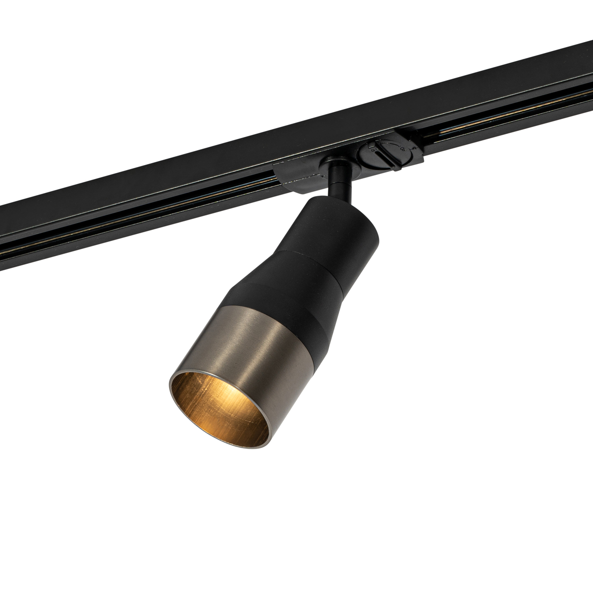 Modern Spot Black with Gunmetal for 1-Phase Track System GU10 50mm - Iconic Kohua