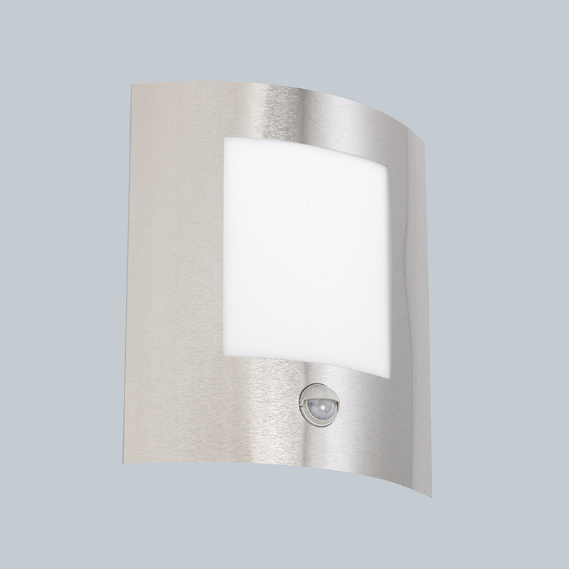 Moderne Außenwandleuchte aus Stahl mit Bewegungsmelder IP44 – Emmerald 1